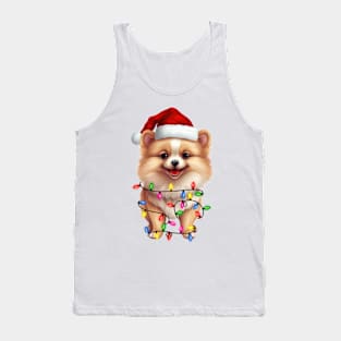 Christmas Pomeranian Tank Top